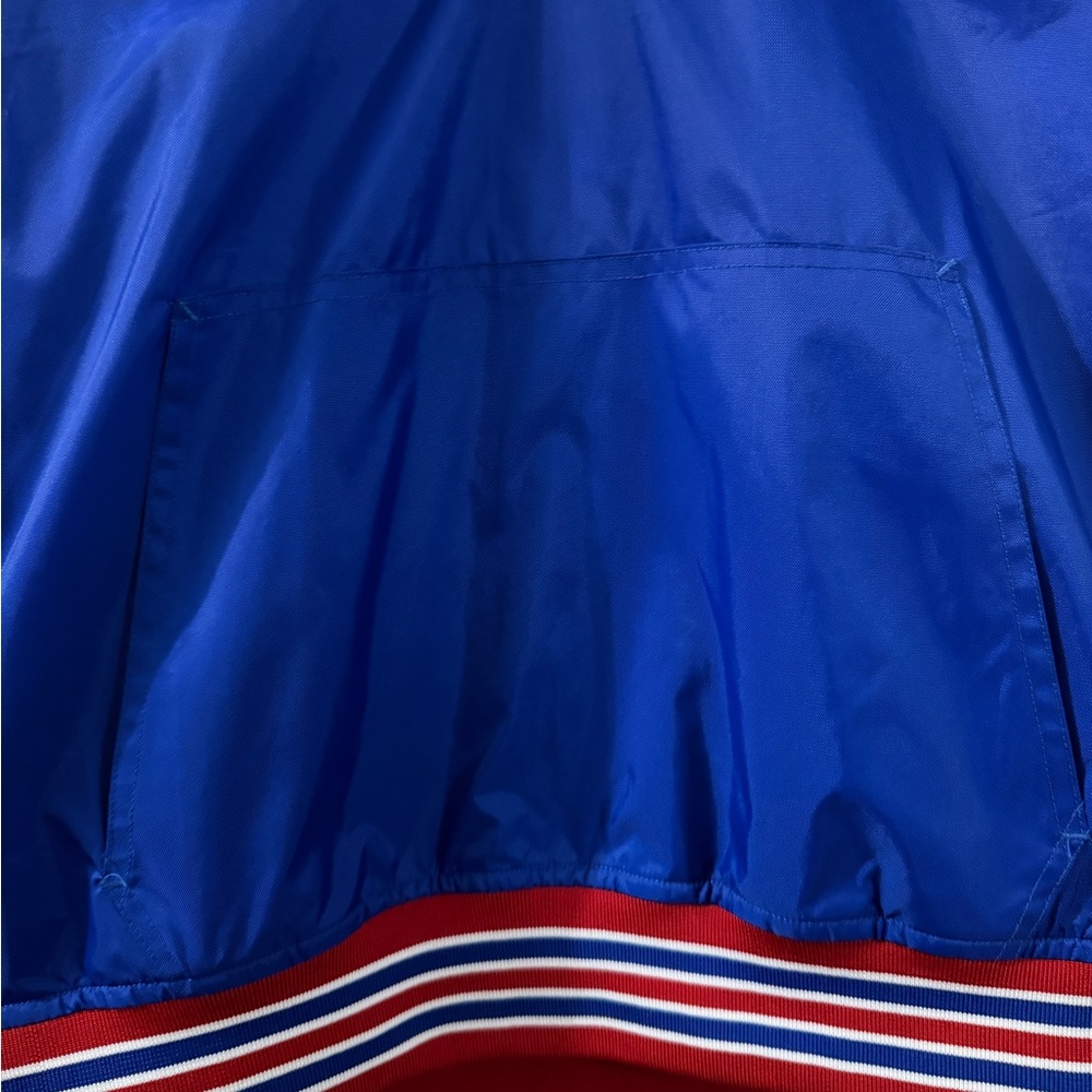 Mitchell & Ness Royal Blue Windbreaker with Patriotic Accents - Picture 7 of 9
